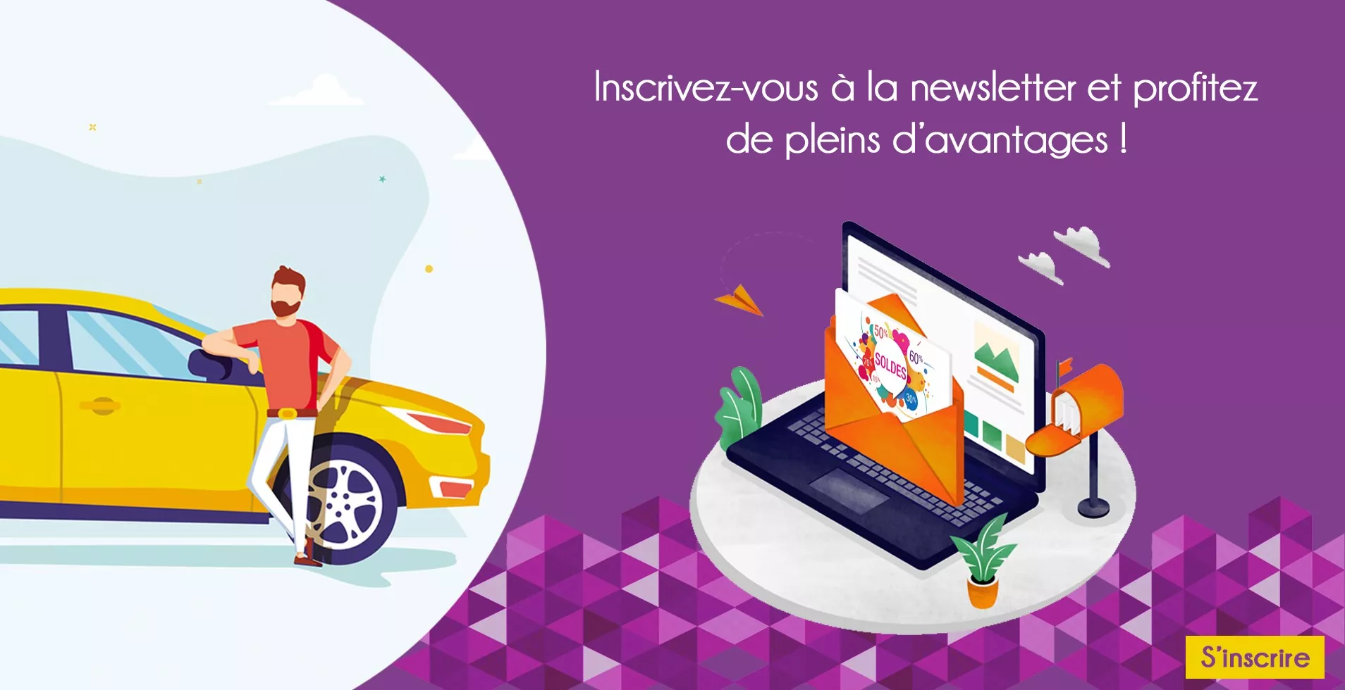 Newsletter Firefly location de voiture 